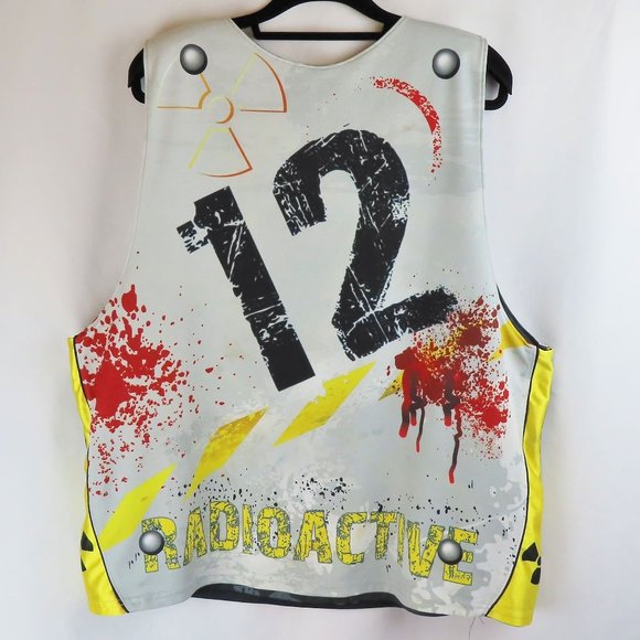 Lacrosse Jersey Tank PRO TEAM ATOMIC LAX #12 Reversible AWESOME GRAPHICS Size XL - Picture 5 of 14